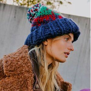 Free People Tide Stripe Beanie NWT